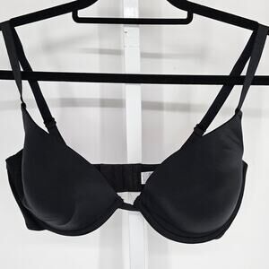 Wonderbra Womens Sz 36D Classic T Shirt Bra Black Style 7637